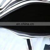 Fashion Lady Woman Black White Striped Travel Bag thumbnail-5