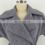 Fashion Two Side Pockets With Flap Button Ladies Fancy Long Coat thumbnail-6