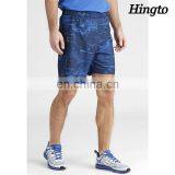 Multicolor Blue Quick Drying Print 100% Polyester Men Reflective Sports Athletic Shorts Wholesale thumbnail-1