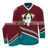 Custom Cheap Hockey Jerseys/Team Mighty Ducks Movie Hockey Jersey/ Anaheim Ducks Ice Hockey Jersey /Purple/100% Polyester thumbnail-1