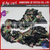 China Manufacturer New Fashioned Luxury Digital Print Custom Design Silk Scarf thumbnail-1