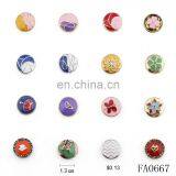 12mm 2014 Wholesale Latest Mental Slide Charms Snap Button
