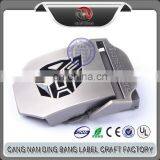 Low MOQ High Grade Custom Made Soft Enamel Type Fashional Antique Bronze Brushed Zinc Alloy Transformers Woven Belt Buckle thumbnail-1