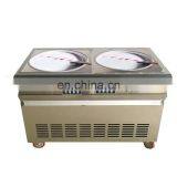 Single Pan Fry Ice Cream Machine With 4 Cooling Storage Barrel Fried Ice Cream Machine Free Shipping