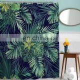 Printed Bathroom Shower Curtain, Hookless Waffle Fabric Shower Curtain for Bathroom thumbnail-4