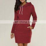 LAITE D2135 Autumn Plus Size Hoodies Dress for Women Custom Oversized Women's Hoodies Casual Dress thumbnail-6