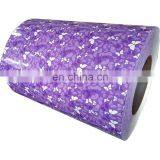 Full Form Flower Print Ppgl Prepainted Aluzinc Roofing Sheets thumbnail-3