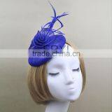 Wholesale Party Fancy Sinamay Base Fascinator Hat Made in China thumbnail-2