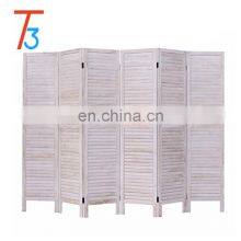 6 Panel Room Divider Folding Wood Room Divider Screen thumbnail-2