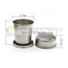Fashionable Telescopic Stainless Steel Collapsible Shot Glass Cup thumbnail-4