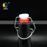 Wholesale 500ml High Quality Food Grade Amber Glass Beer Bottle With Swing Top thumbnail-4