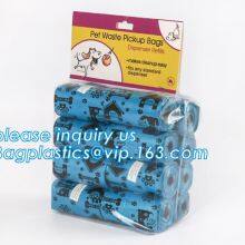 Wholesale Pet Dog Poop Bags Custom Printed Poop Bags Dog Waste Bags, Portable Bone-shaped Dog Pet Poop Waste Bags With Dispenser thumbnail-2