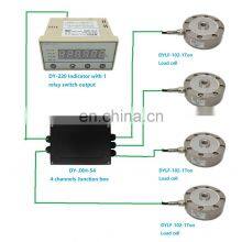 CALT Weighing Sensor 4 Pieces 1000kg Spoke Type Load Cell With Digital Indicator Tank Weighing System