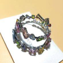 Swarovsky Rings Gema Drop Earrings 5613737 Sparkling Necklace 55613738 Round Mujer Cristales Bracelet 5613739 thumbnail-5