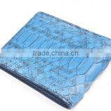 High Quality Turquoise Color Unisex Genuine Real Python Skin Leather Short Wallet for Women thumbnail-2