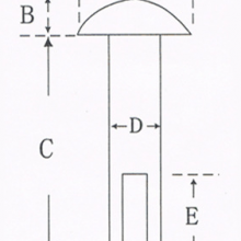 Rivet Manufacturers Customized Non-standard Aluminum Rivet M3.5 Flat Head Semi-hollow Rivet M1.5 Small Size Rivet Solid(Wechat:13510231336)