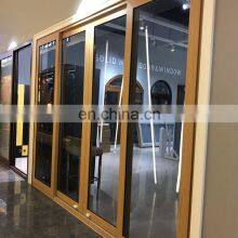 Yekalon Wooden Grain Filmed Oversized Fancy Design UPVC Window Wooden Like Sliding Pvc Window thumbnail-2
