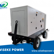wiseke power 100kva cummins mobile trailer type generator fast delivery time