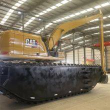 Good Quality Amphibious Excavator With Floating Pontoon Undercarriage for Sale thumbnail-2