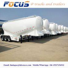 40t/50t Bulk Concrete/Cement Powder Tank/Tanker Truck Semi Trailer Made in China,Cement Tank Trailers With Lifting Axle thumbnail-3