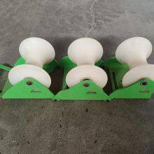 Triple Pulley | 5mm Thickened Steel Triangular Base + Nylon Pulleys | Seamless Welding | 58cm Total Width & Foldable thumbnail-5