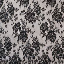 XL698 Bridal French Chantilly Lace Trim Swiss Veil Mesh Fabric For Women thumbnail-2