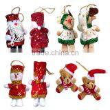 Cheap Promtional Stuffed Pendant for Christmas Tree /Wholesale Stuffed Toys Decorating Christmas Tree/Soft Toy Pendant 15cm thumbnail-1