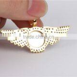 2016 Latest Fashion Hip Hop Jewelry 925 Sterling Silver Bird Wing Diamond Pendant thumbnail-3