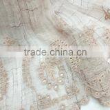 Leisure Japanese Literary Art Style Vintage Plain Flower Embroidery Wholesale Cotton Linen Scarves Quality Choice thumbnail-6