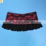 Europe Fuschia Hot Mini Skirt Panty | Pink Black String Bikini thumbnail-5