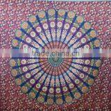 New Arrival Mandala Round Printed Bedsheet Boho Bohemian Cotton Bedspread Wall Hanging thumbnail-3