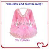 Latest Fashion Short Sleeve Girl Ballet Leotard Fairy Girl Ballet Tutu Dresses Pink thumbnail-3