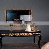 Antique style black console table I0012-1