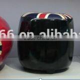 Round Ottoman Stool up Printed