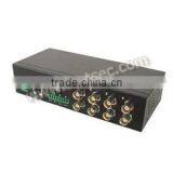 4 ch Active Balun Power: 12VDC RJ45 and Terminal Block(receiver) Distance:1800M BNC Female(SU-104AR)