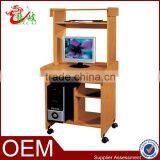 Modern Cheap Mobile Computer Desk Wheels Work Desk for Sale F854 thumbnail-1