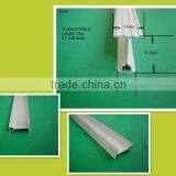 14mm*21.8mm*9.8mm Aluminum Bending Rail Profile for Curtain thumbnail-1