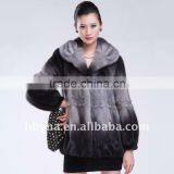 Transition Color Fashion Exotic Fur Coats for Women