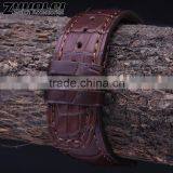 Hot Fashion Factory Price Custom Logo Accepted Customized Genuine Crocodile Leather Watch Strap 20mm 22mm thumbnail-4