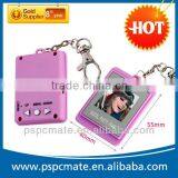 Pink 3d 1.5inch Mini Portable Digital Photo Frame With Keychain