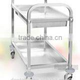 Stainless Steel Mobile Catering Rack Trolley Pan Wheel Barrow Cart thumbnail-1