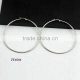 Stainless Steel Fashion Earrings Jewelry Spring&Autumn Style Big Hoop Earrings 43mm diameter