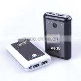 High capacity with 2 usb power bank charger 7800mah