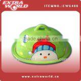 Christmas Ceramic Butter Dish With Lid