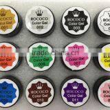 2015 Fashion Versatile uv Gel Nail Polish 12 Color Soak off Painting Gel Carving Nail Crystal Powder thumbnail-3