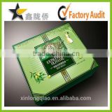 Golden Hot Stamping PVC window Olive Oil Packaging Box
