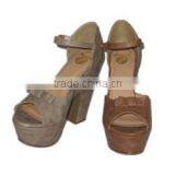 Hot Sale 2014 New Women's Summer High-helled Sandals, Deerskin Flocking Shoes thumbnail-1