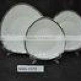 18pcs Unique Triangle Shape Porcelain Dinnerware Set,porceline Dishware