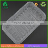 Customized disposable blister PET clear plastic food tray