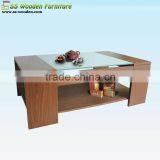 High Quality Wood and Glass Coffee Table